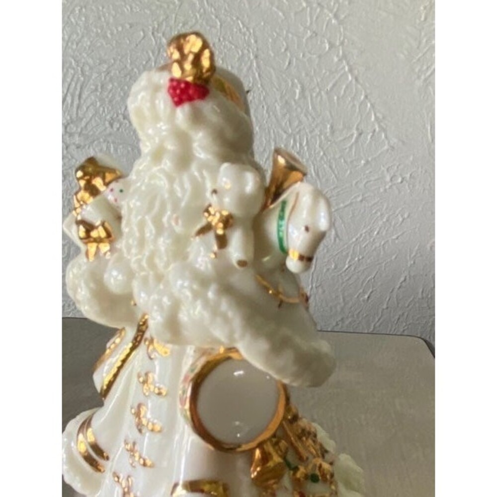 Vintage porcelain Santa Claus ornament with music box - Picture 5 of 6